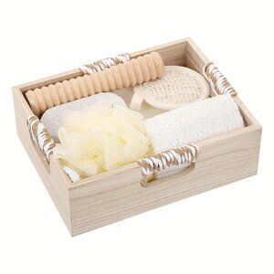1 Boxed Square Wooden Barrel  Set